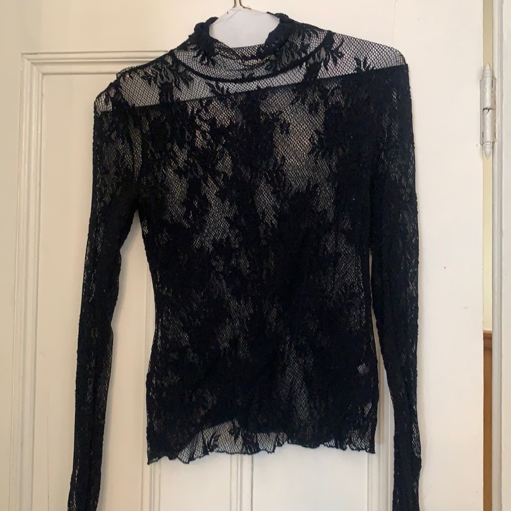 Free people lace turtleneck